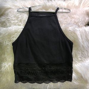 BRAND NEW cropped lacey aero tank